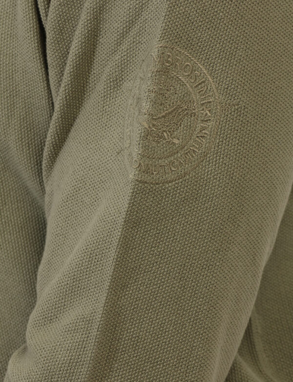 Maglione leggero Aeronautica Italiana Verde - Maglione leggero in total verde militare con trama lavorata. La vestibilità è
