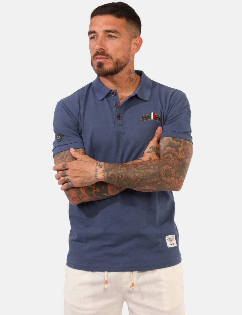 Polo Aeronautica Italiana Blu
