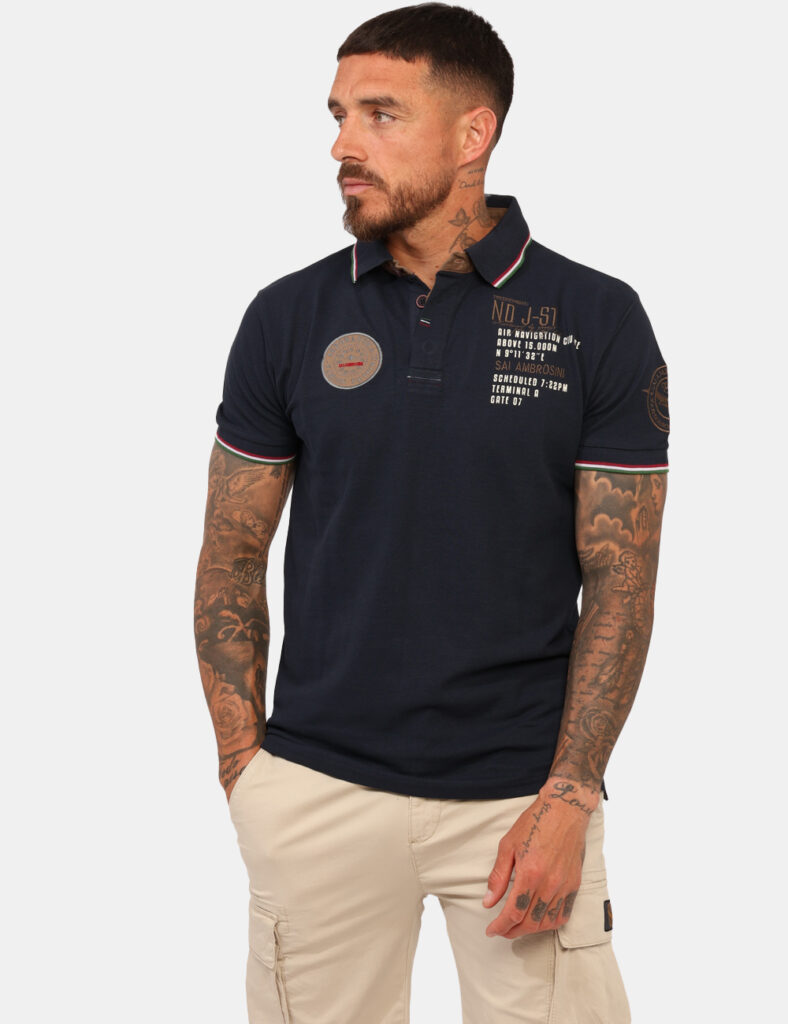 Polo Aeronautica Italiana Blu