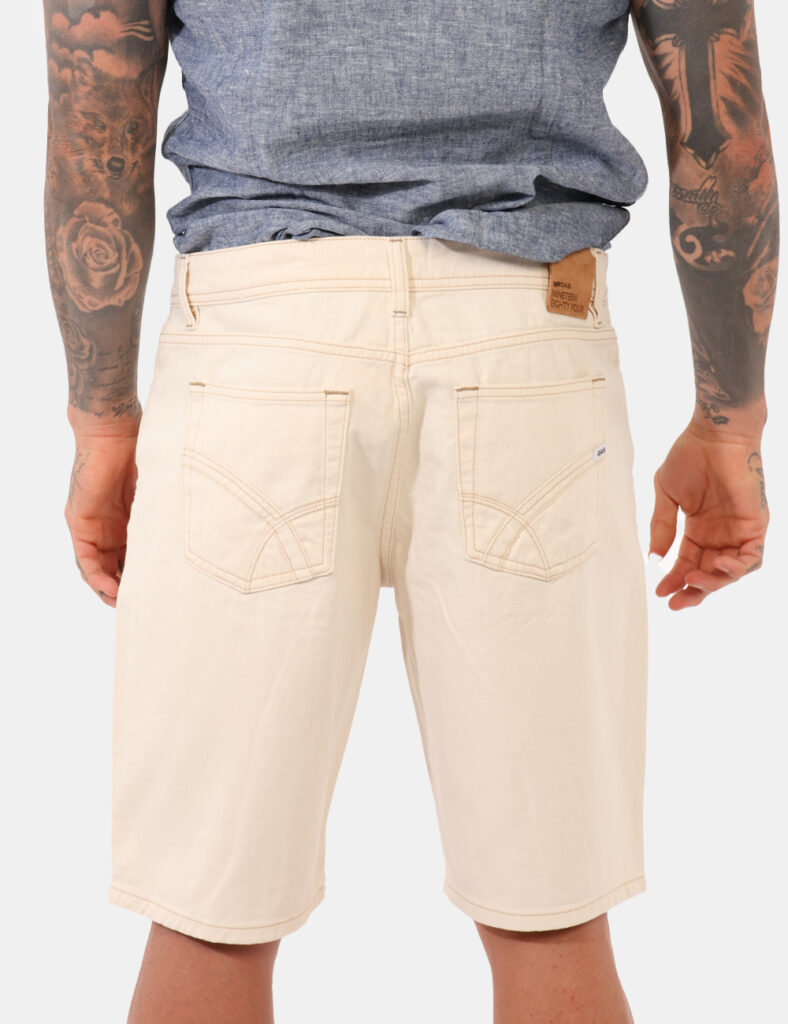 Bermuda jeans Gas Panna