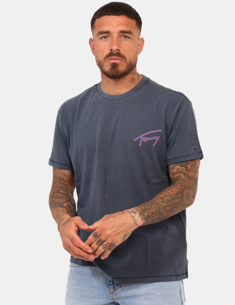 T-shirt uomo scontata - T-shirt Tommy Hilfiger Grigio