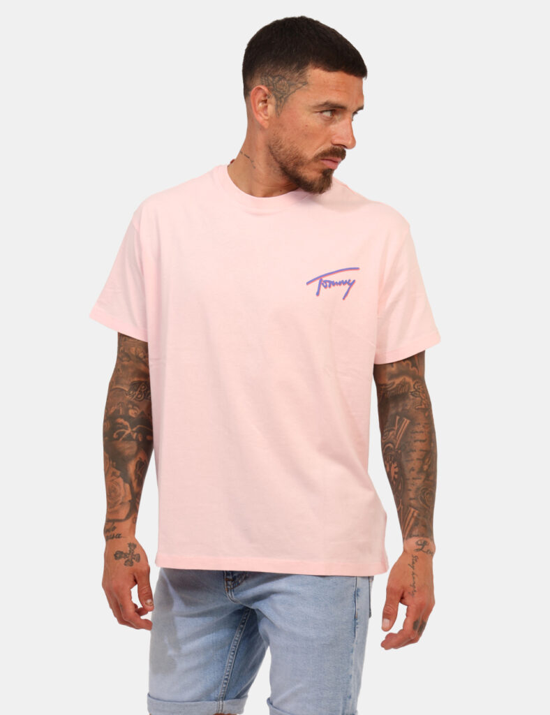 T-shirt uomo scontata - T-shirt Tommy Hilfiger Rosa