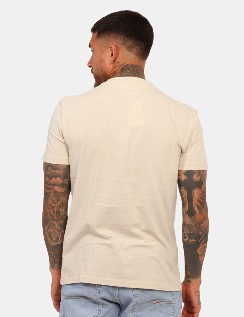 T-shirt uomo scontata - T-shirt Tommy Hilfiger Beige