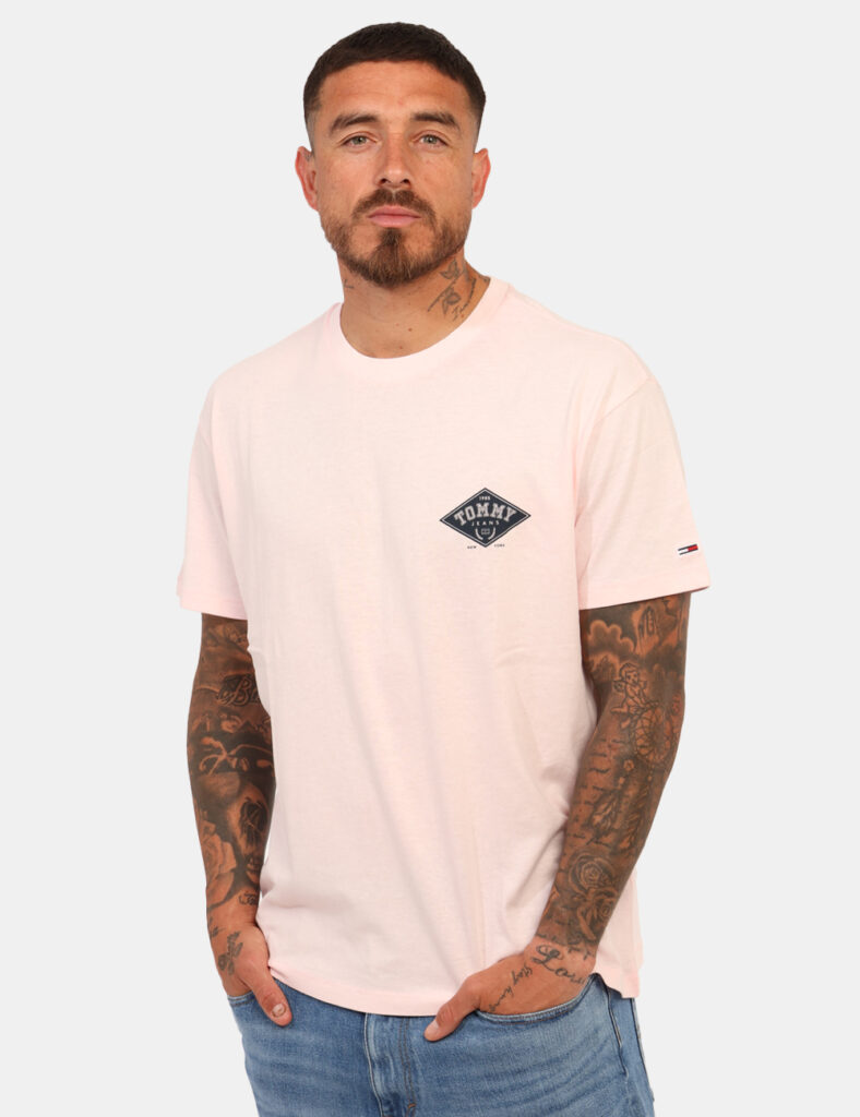 T-shirt uomo scontata - T-shirt Tommy Hilfiger Rosa
