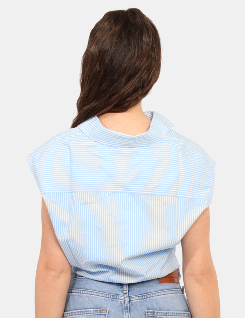 Camicia bluse elegante da donna scontata - Camicia Tommy Hilfiger Azzurro