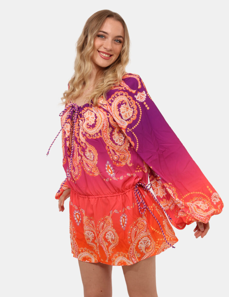 Costume donna scontato - Vestito mare F**K Arancione