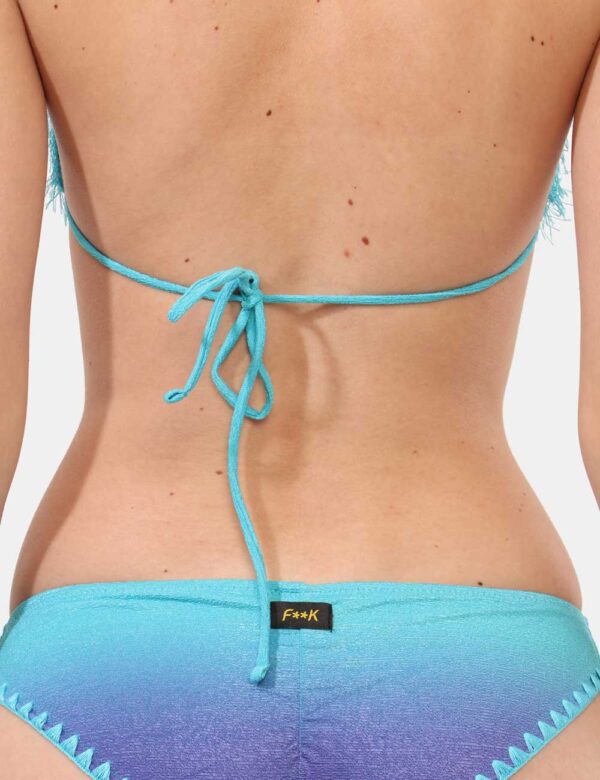 Bikini F**K Azzurro taglia S - L’articolo appartiene al campionario esclusivo di stagione: pezzo unico.Cod. art. FK25 1130X4