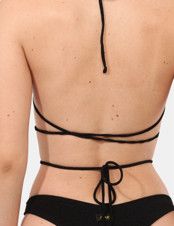 Bikini F**K Nero taglia S - L’articolo appartiene al campionario esclusivo di stagione: pezzo unico.Cod. art. FK25 1141BK C
