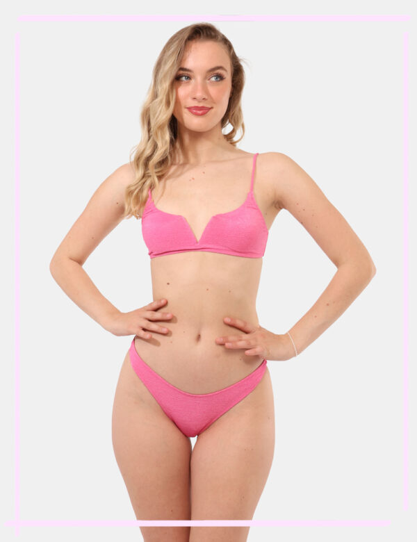 Bikini F**K Fucsia taglia S - L’articolo appartiene al campionario esclusivo di stagione: pezzo unico.Cod. art. FK25 1143FX