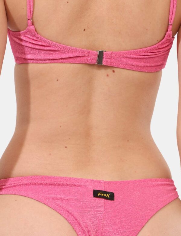 Bikini F**K Fucsia taglia S - L’articolo appartiene al campionario esclusivo di stagione: pezzo unico.Cod. art. FK25 1143FX