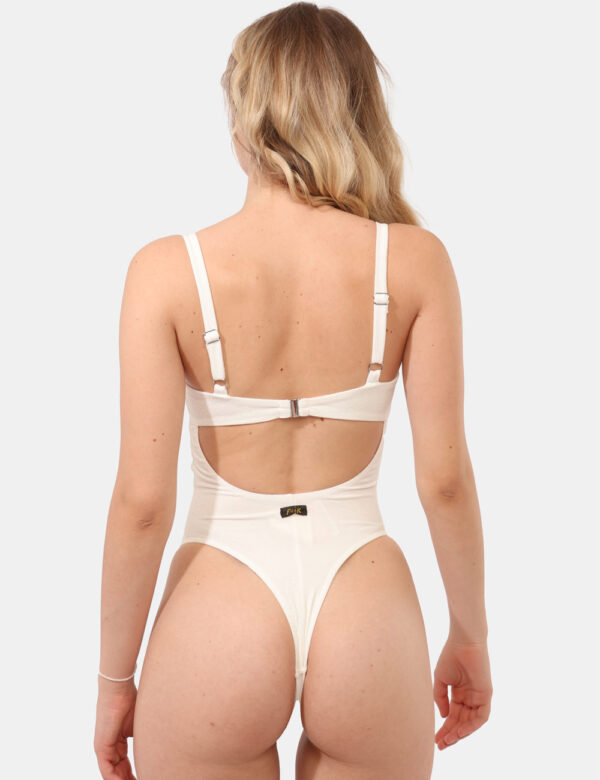Costume intero F**K Bianco taglia S - L’articolo appartiene al campionario esclusivo di stagione: pezzo unico.Cod. art. FK25
