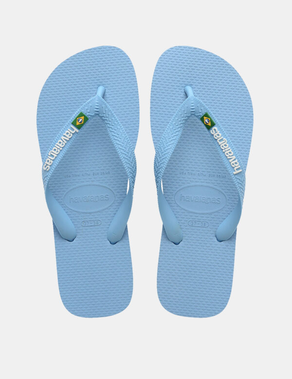 Infradito Havaianas Azzurro - Cod. art. HAV BRASIL LOGO OZVi ricordiamo che tutti i nostri articoli sono originali.