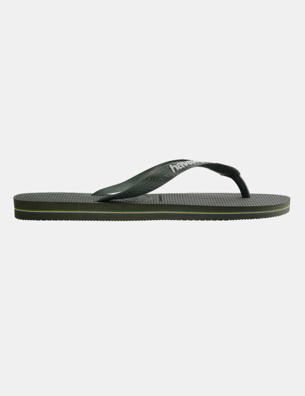 Infradito Havaianas Verde - Cod. art. HAV BRASIL LOGO OZVi ricordiamo che tutti i nostri articoli sono originali.