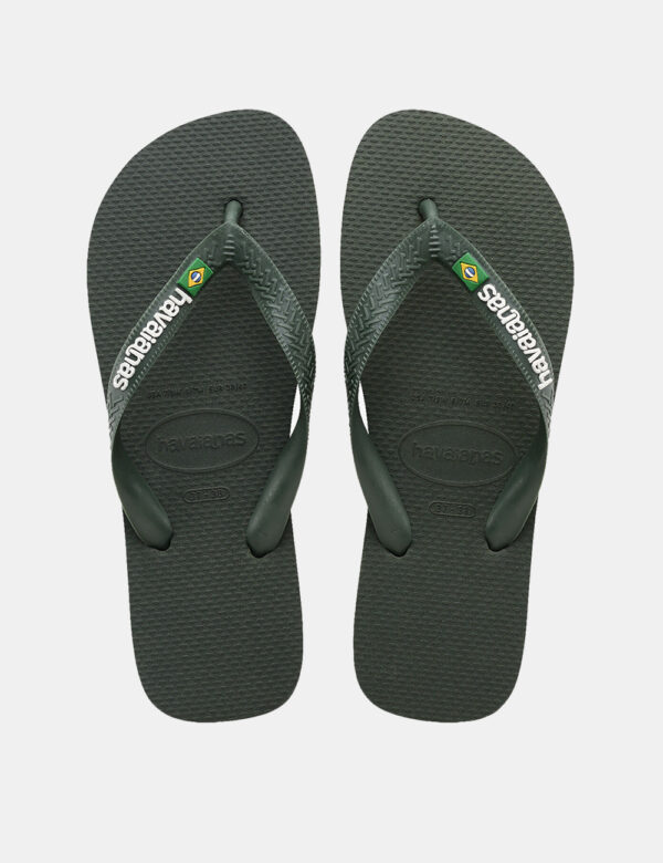 Infradito Havaianas Verde - Cod. art. HAV BRASIL LOGO OZVi ricordiamo che tutti i nostri articoli sono originali.