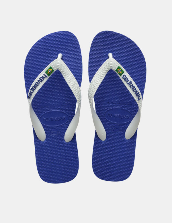 Infradito Havaianas Blu - Cod. art. HAV BRASIL LOGO OZVi ricordiamo che tutti i nostri articoli sono originali.