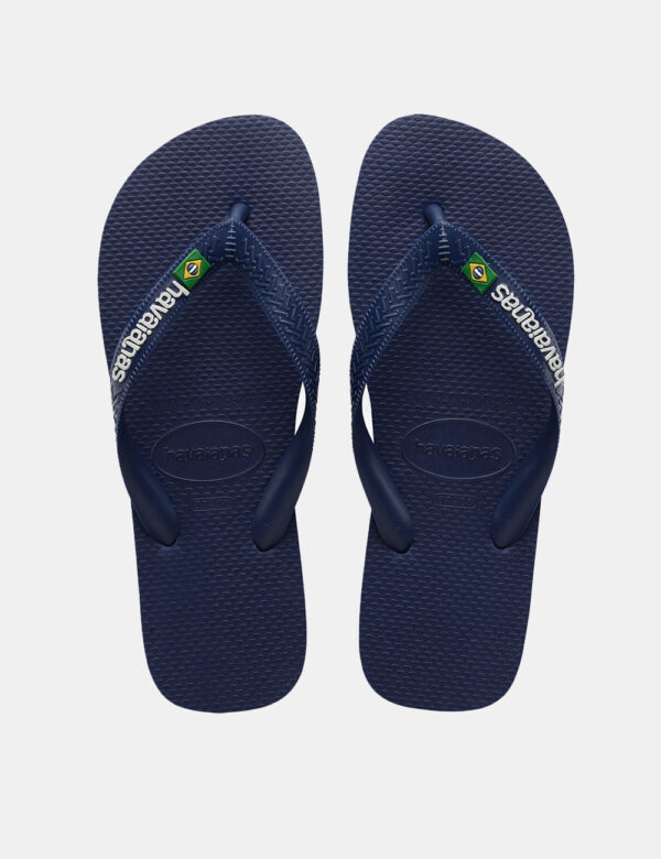 Infradito Havaianas Blu - Cod. art. HAV BRASIL LOGO OZVi ricordiamo che tutti i nostri articoli sono originali.