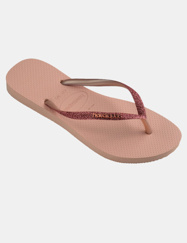 Infradito Havaianas Rosa - Cod. art. HAV SLIM GLITTER II OZVi ricordiamo che tutti i nostri articoli sono originali.