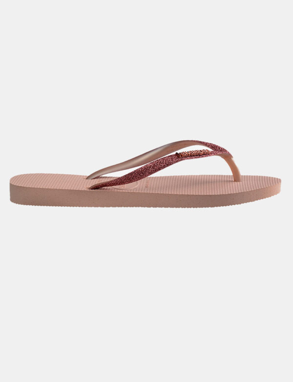 Infradito Havaianas Rosa - Cod. art. HAV SLIM GLITTER II OZVi ricordiamo che tutti i nostri articoli sono originali.