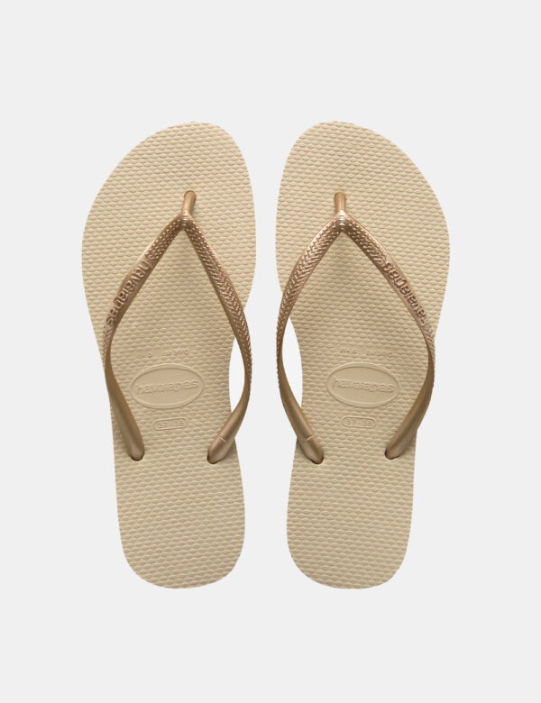 Infradito Havaianas Oro - Cod. art. HAV SLIM OZVi ricordiamo che tutti i nostri articoli sono originali.