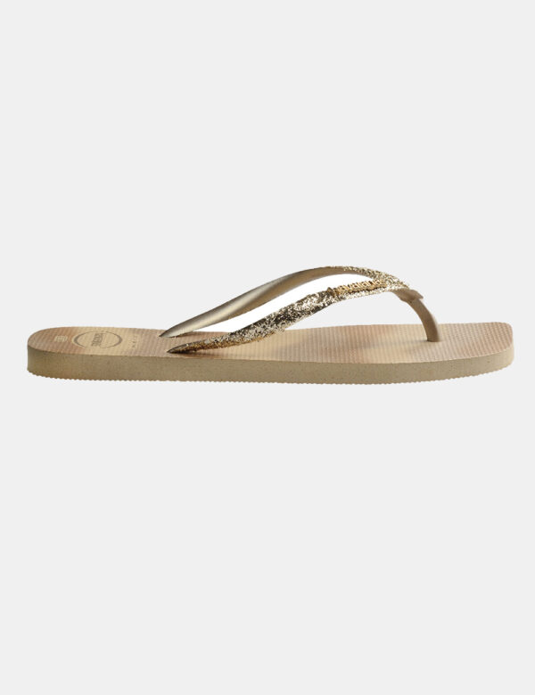 Infradito Havaianas Oro - Cod. art. HAV SLIM SQUARE GL P OZVi ricordiamo che tutti i nostri articoli sono originali.