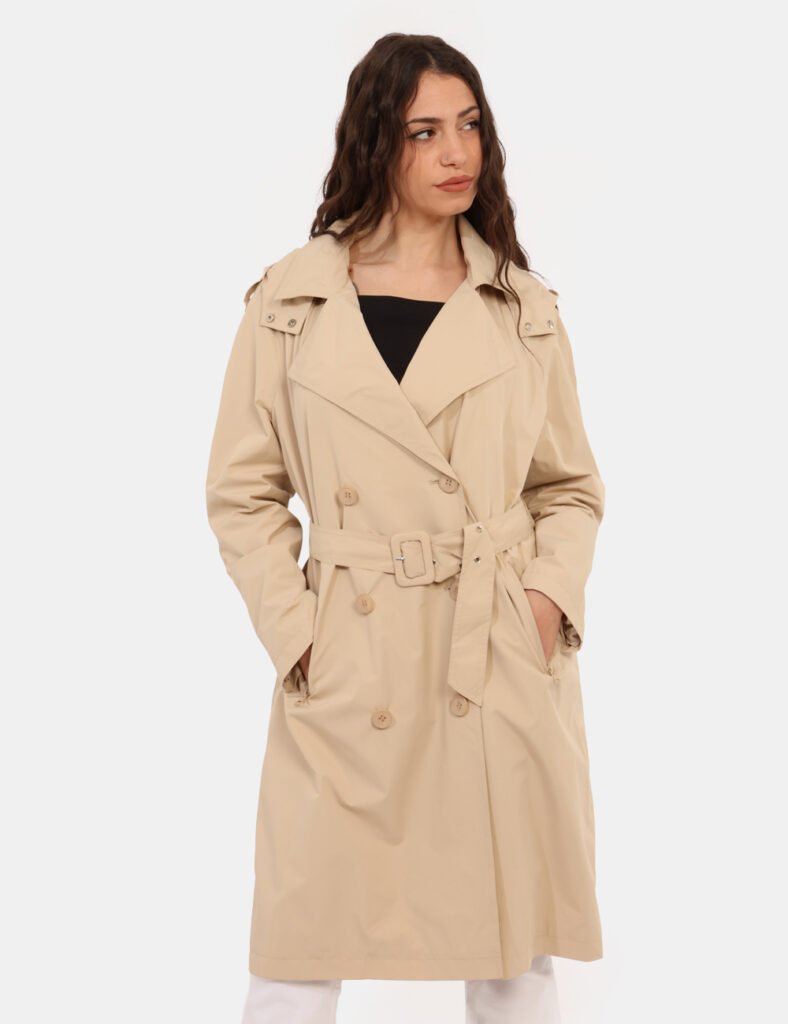 Trench Materica Beige