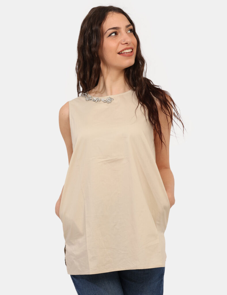 Abbigliamento donna scontato - Top Rue De Clerie Beige