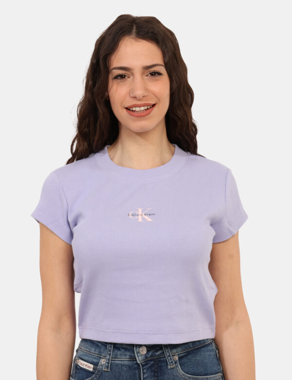 T-shirt Calvin Klein Viola - Cod. art. LV047AB802 OZVi ricordiamo che tutti i nostri articoli sono originali.