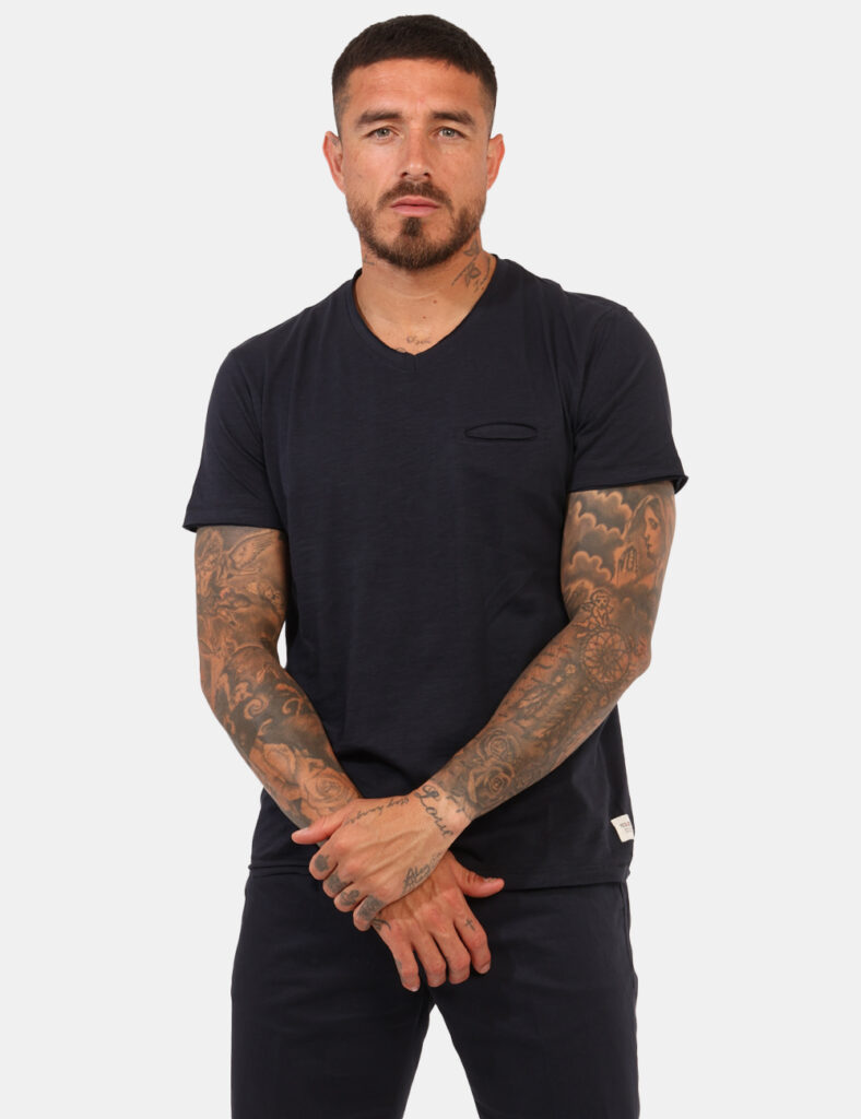 Abbigliamento uomo Yes Zee - T-shirt Yes Zee Blu