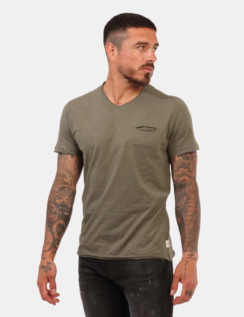 Abbigliamento uomo Yes Zee - T-shirt Yes Zee Verde