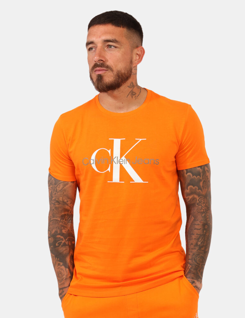 T-shirt uomo scontata - T-shirt Calvin Klein Arancione