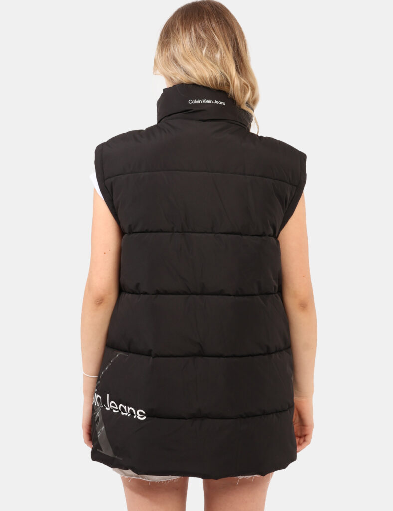 Piumino donna scontato - Piumino smanicato Calvin Klein Nero