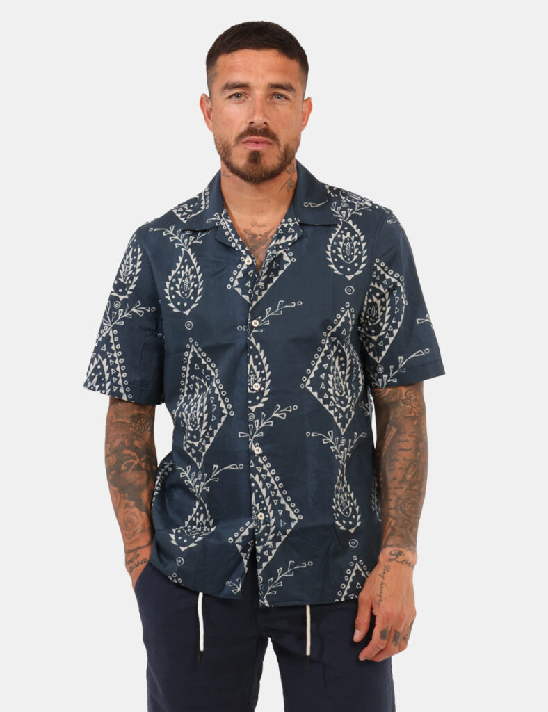 Outlet camicia da uomo scontata - Camicia Goha Blu