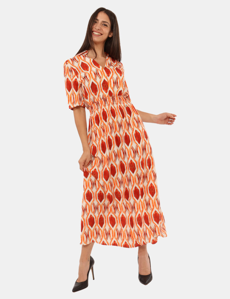 Abito da donna scontato - Vestito Yes Zee Arancione