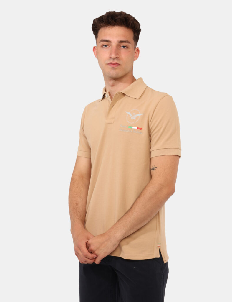 Polo Aeronautica Italiana Beige