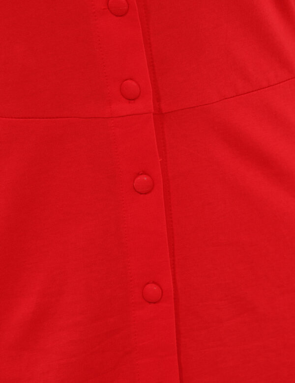 Vestito Ake Rosso - Abito corto in total rosso, con spalline e scollo a V. La vestibilità è morbida e pratica grazie a serie