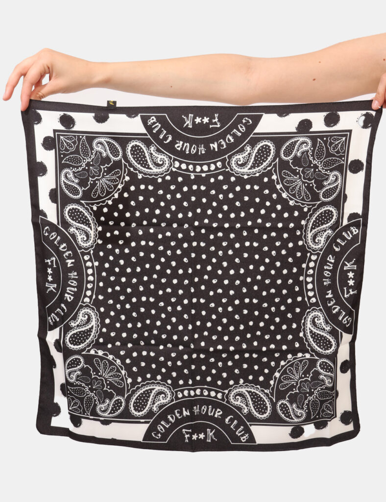 foulard da donna scontati - Bandana F**K Nero