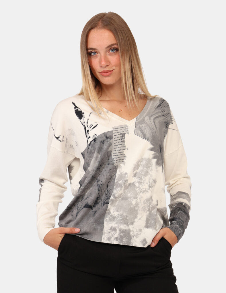 Abbigliamento donna scontato - Maglia Desigual Bianco