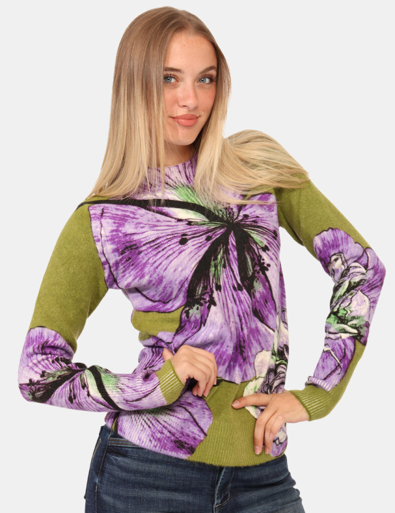 Abbigliamento donna scontato - Maglione Desigual Verde