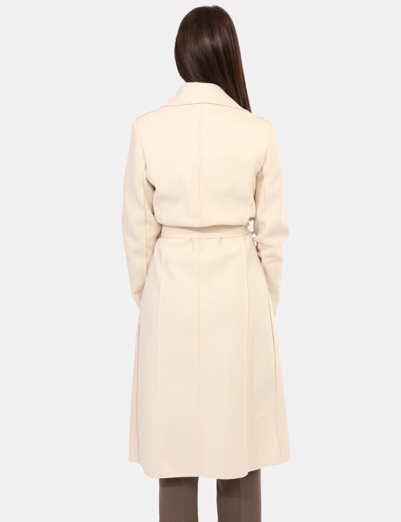 Abbigliamento donna scontato - Cappotto Materica Panna