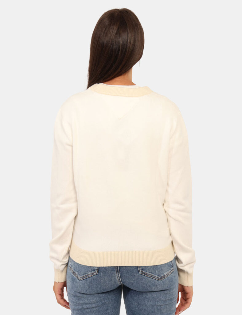 Abbigliamento donna scontato - Maglione Tommy Hilfiger Beige