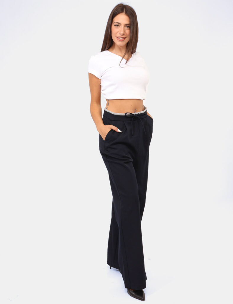 Abbigliamento donna scontato - Pantaloni Rue De Clerie Blu