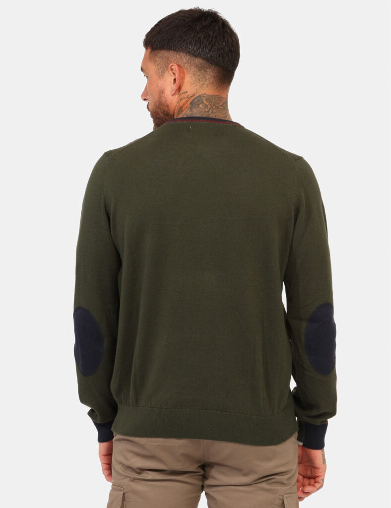 Maglione girocollo da uomo scontato - Maglione Fred Mello Verde