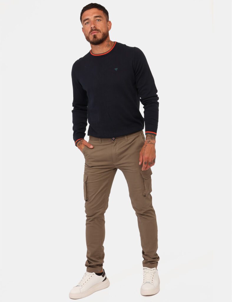 Pantaloni Fred Mello Marrone