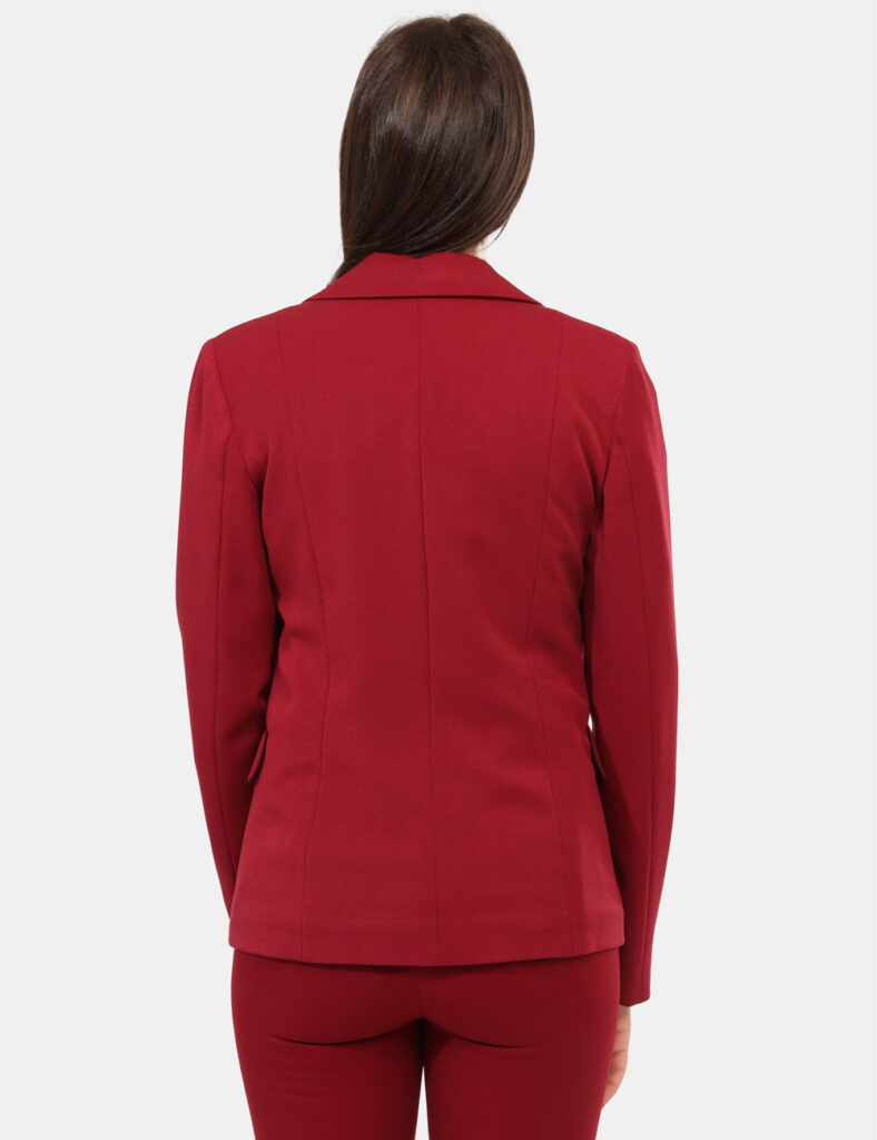 Abbigliamento donna scontato - Blazer Materica Bordeaux