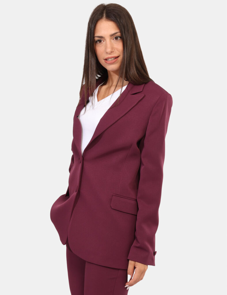 Abbigliamento donna scontato - Blazer Materica Viola