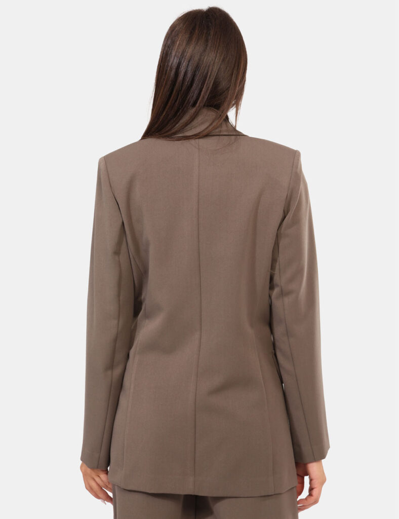 Abbigliamento donna scontato - Blazer Materica Grigio