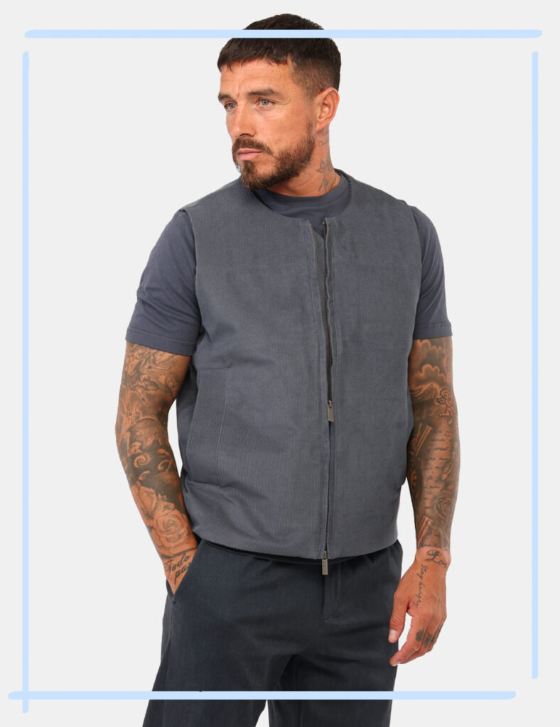 Gilet K-Way Blu Taglia L