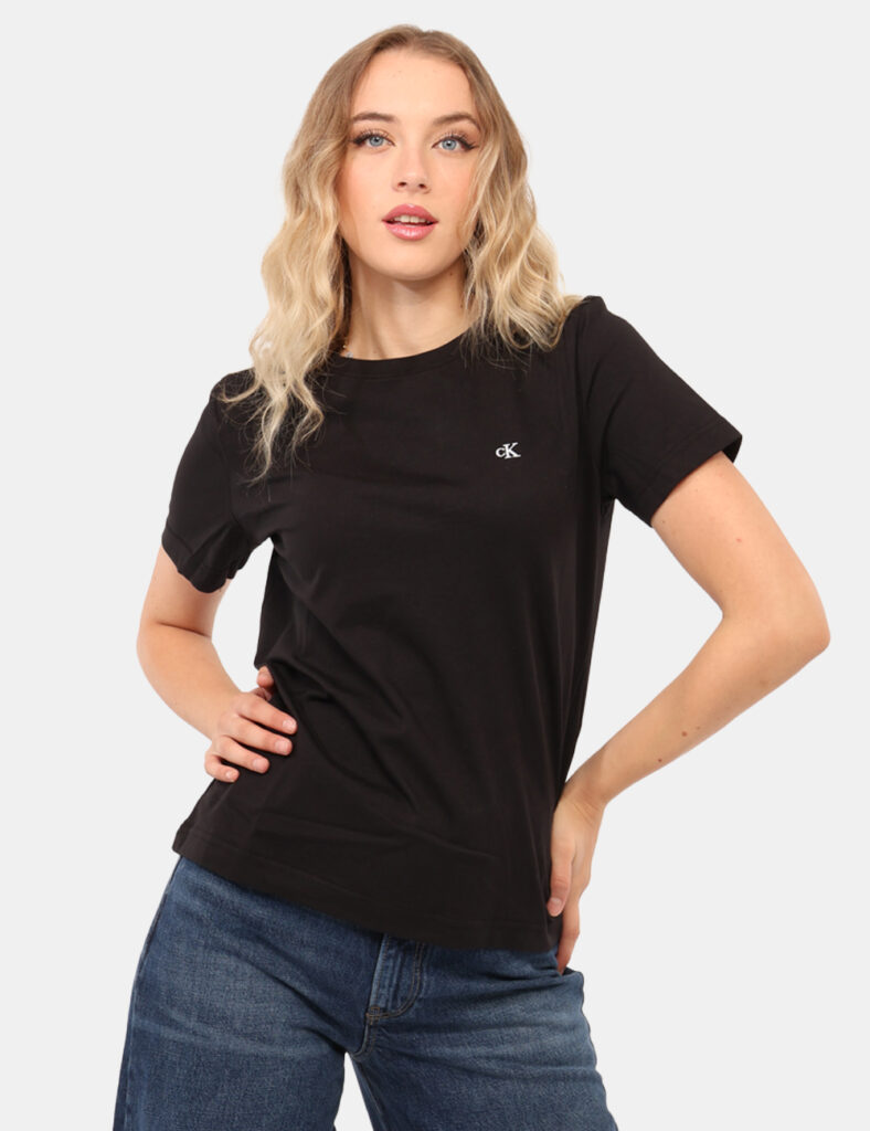 Abbigliamento donna scontato - T-shirt Calvin Klein Nero