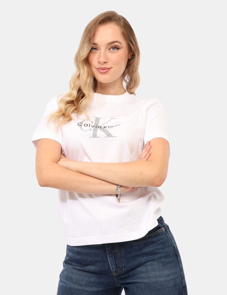 Abbigliamento donna scontato - T-shirt Calvin Klein Bianco