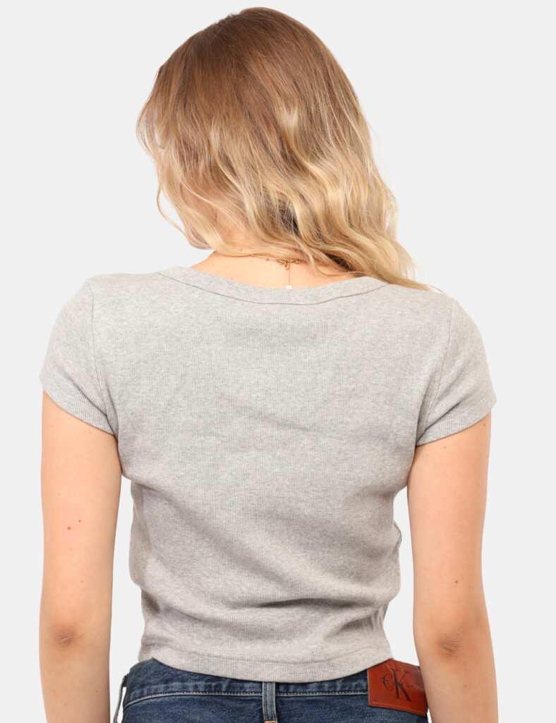 Abbigliamento donna scontato - T-shirt Calvin Klein Grigio